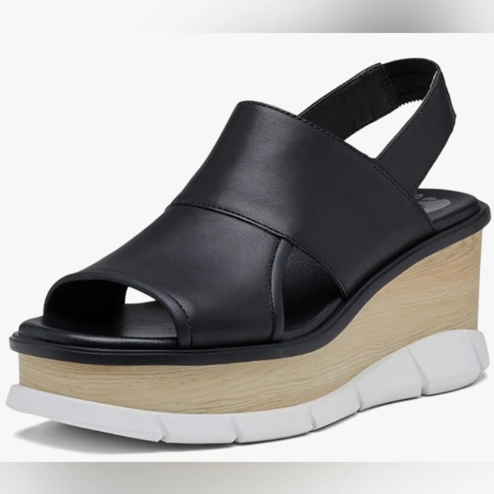 Sorel Joanie™ III Slingback Leather Sandals Size 6.5 MSRP $130